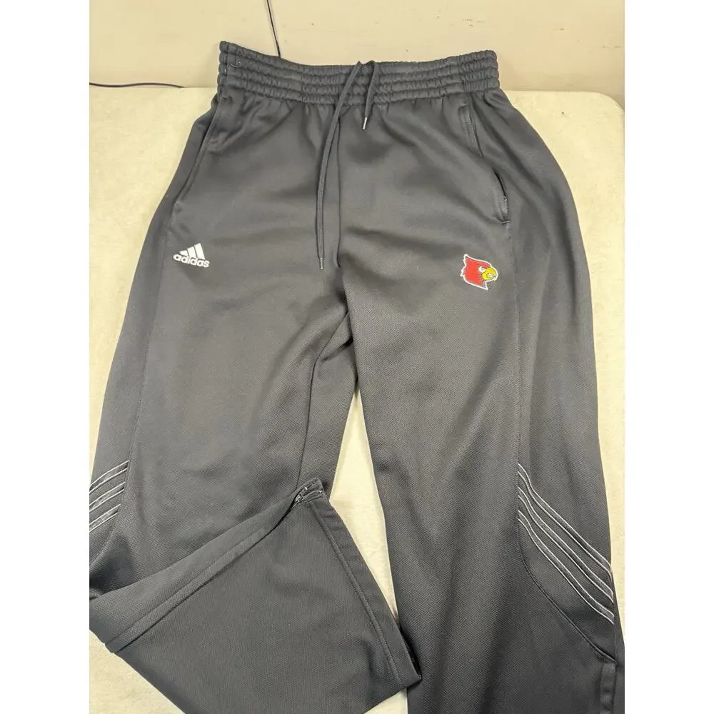 Adidas ClimaWarm Louisville Cardinals Jogger Pants Men’s M Black Athletic